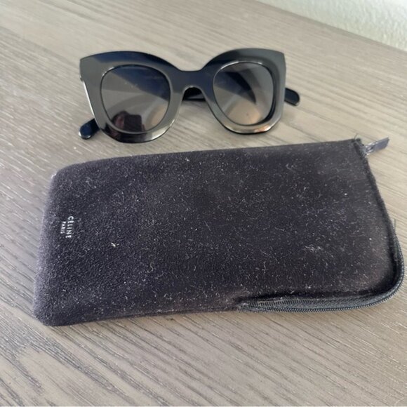 CELINE Baby Marta Black Sunglasses